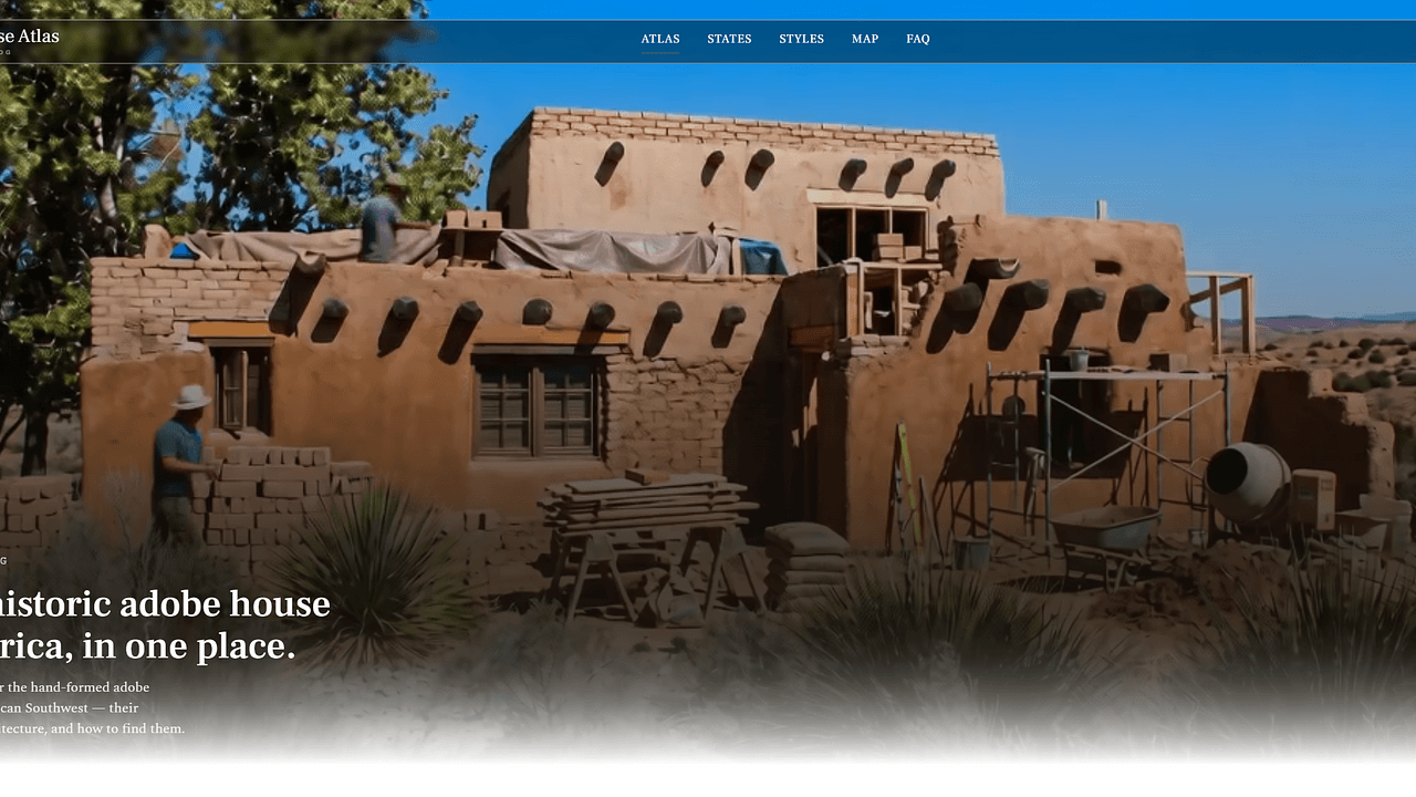 Adobe House Atlas - Historic Adobe Buildings Map