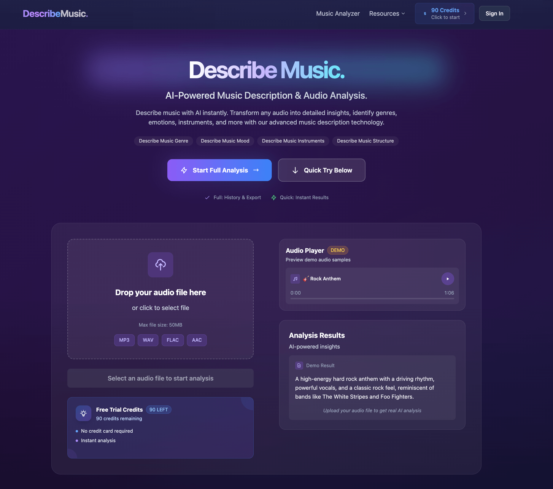 AI Describe Music