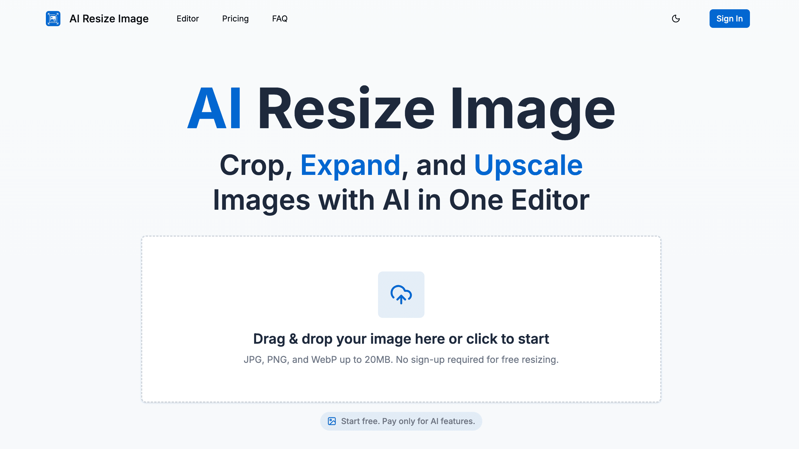 AI Resize Image - Image Resizer