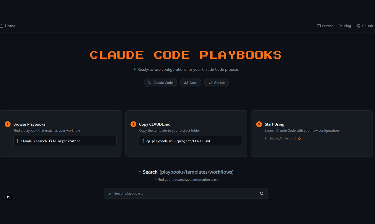 Claude Code Playbooks