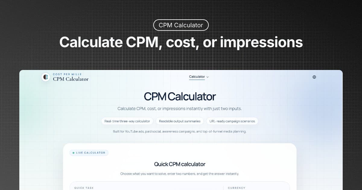 CPM Calculator