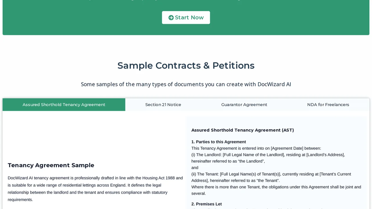 DocWizard AI - AI generated documents