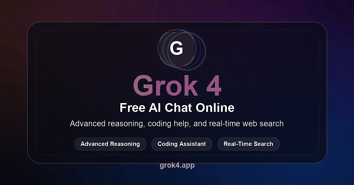 Grok 4 - Advanced AI chat online