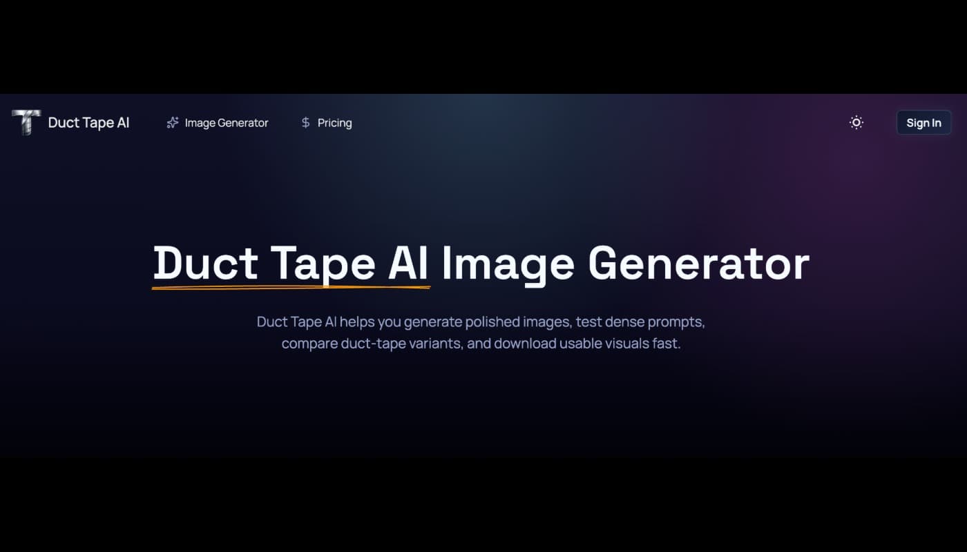 덕 테이프 AI 사이트