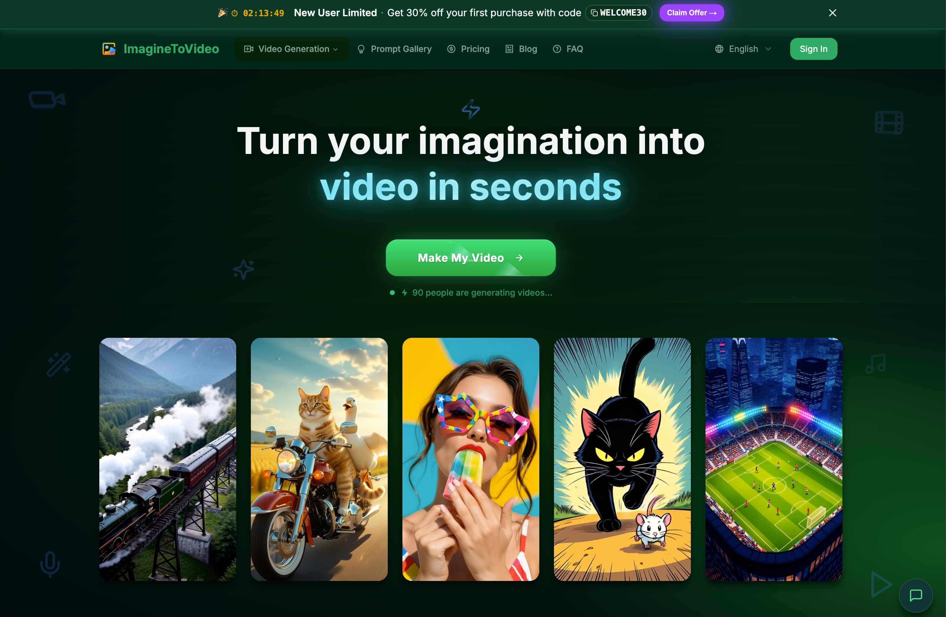 ImagineToVideo - Free AI Video Generator