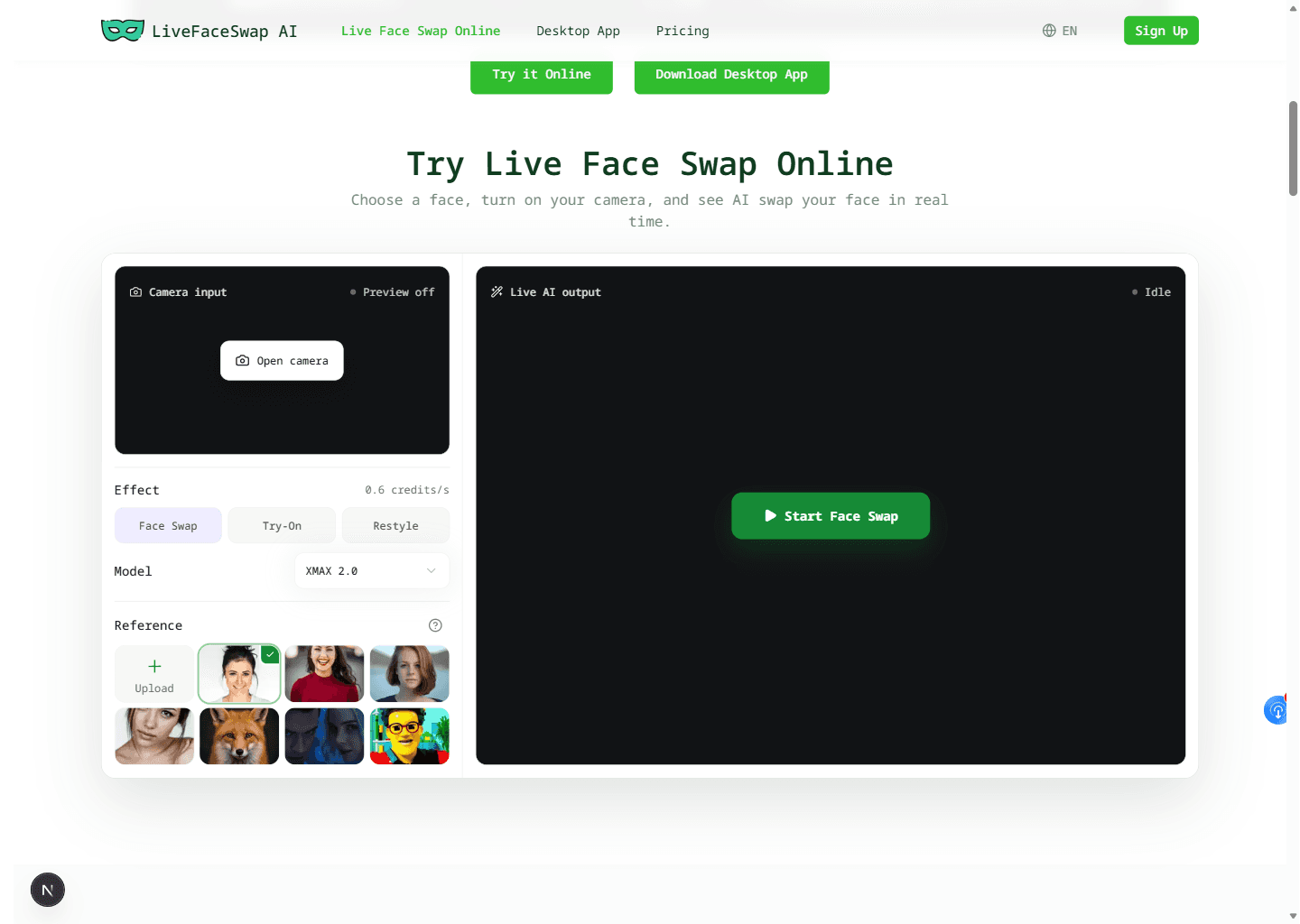 LiveFaceSwap AI