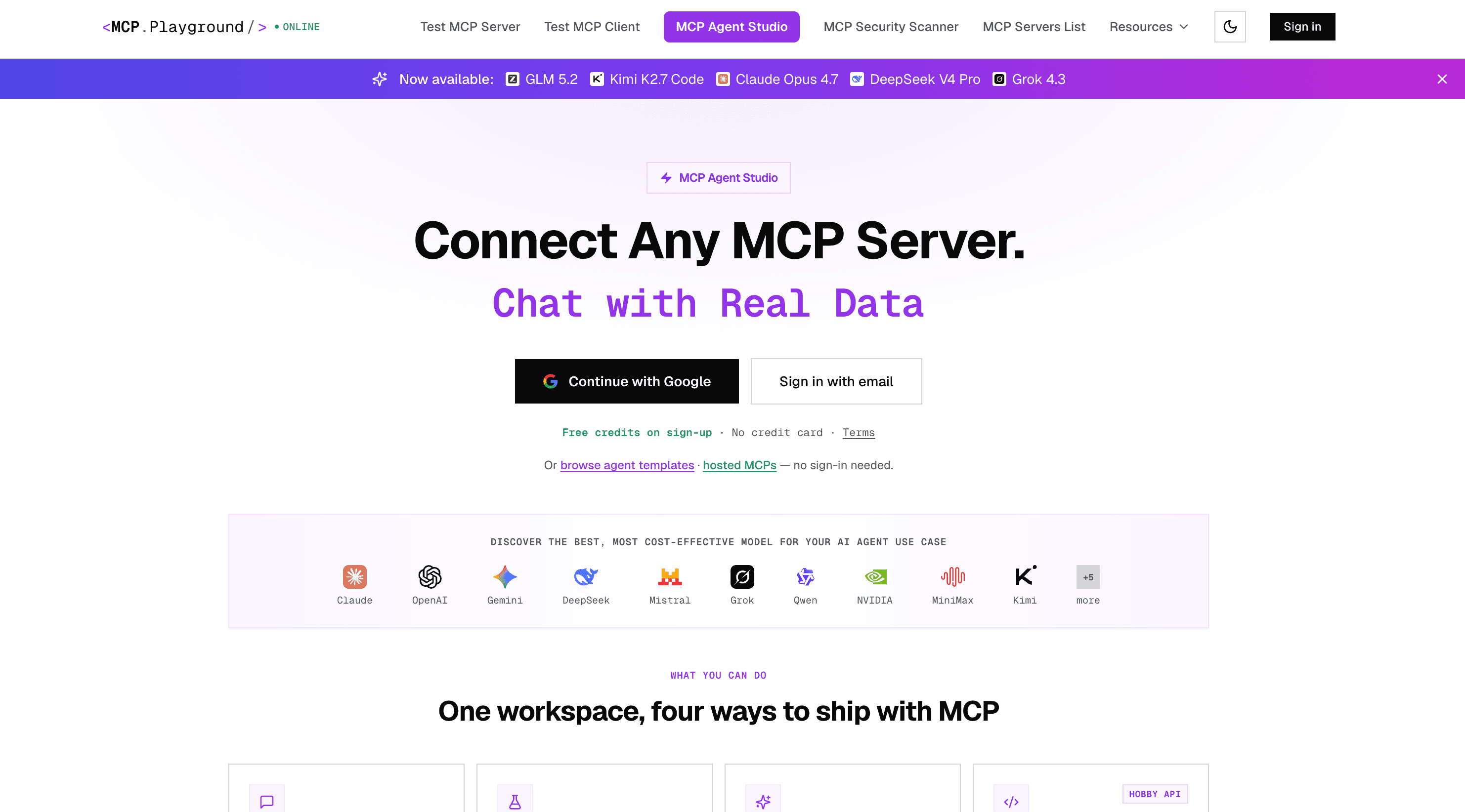 MCP Playground Online