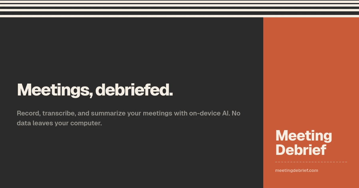 MeetingDebrief