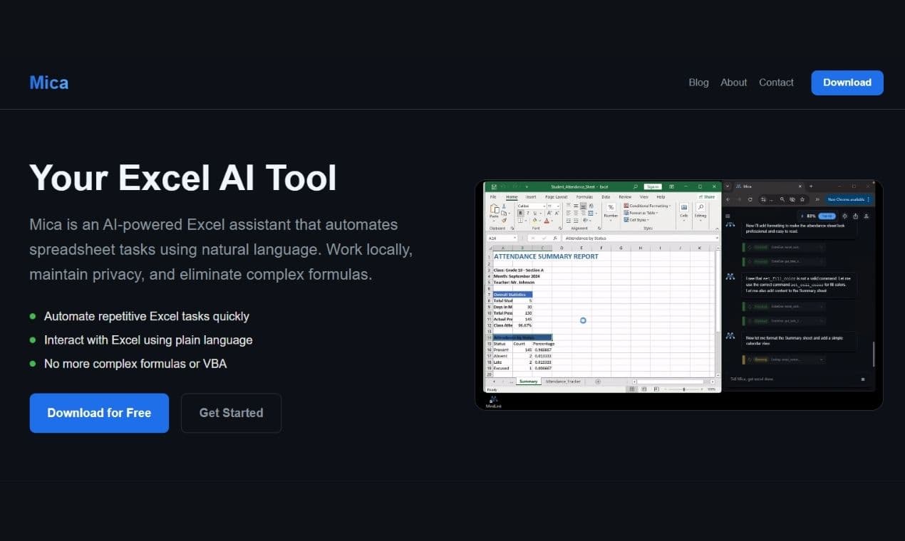 Mica Ai excel