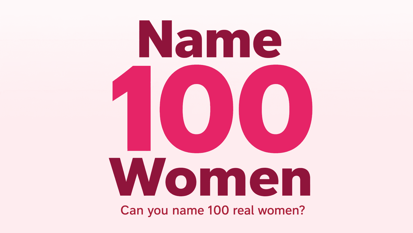 Name 100 Women - Name 100 women challenge game
