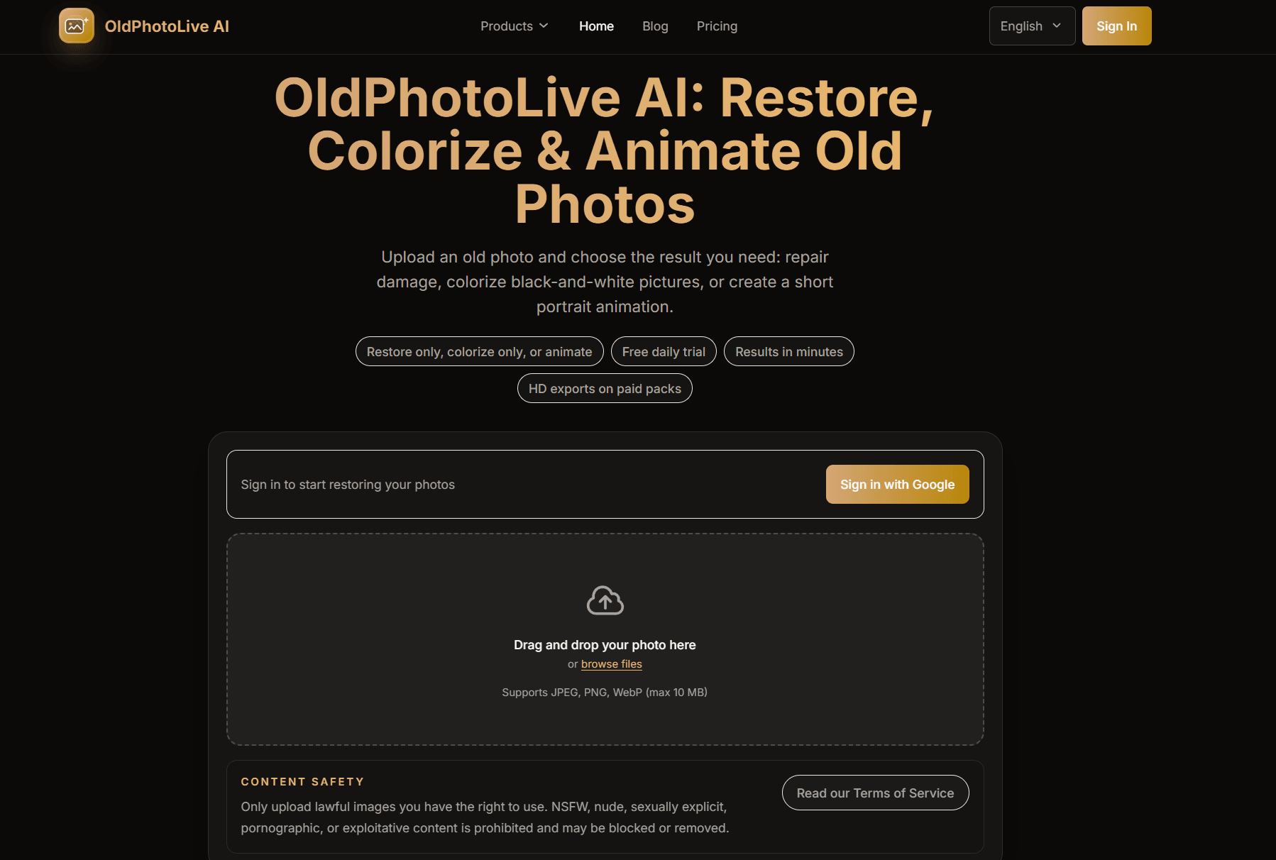 OldPhotoLive AI