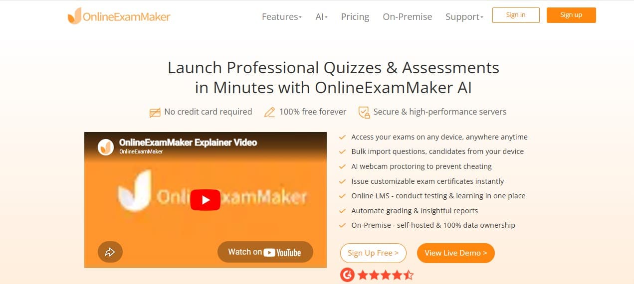 Online Exam Maker