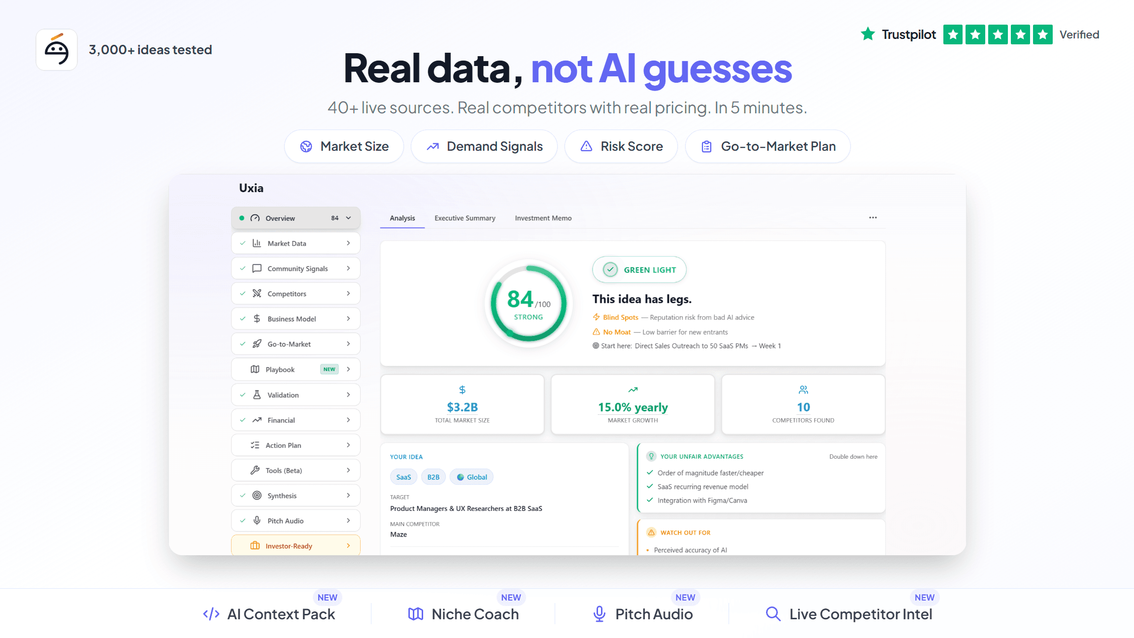 Preuve AI - Validate Your Idea in 60s