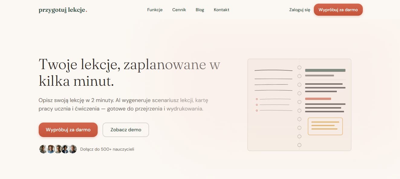 Przygotuj Lekcje