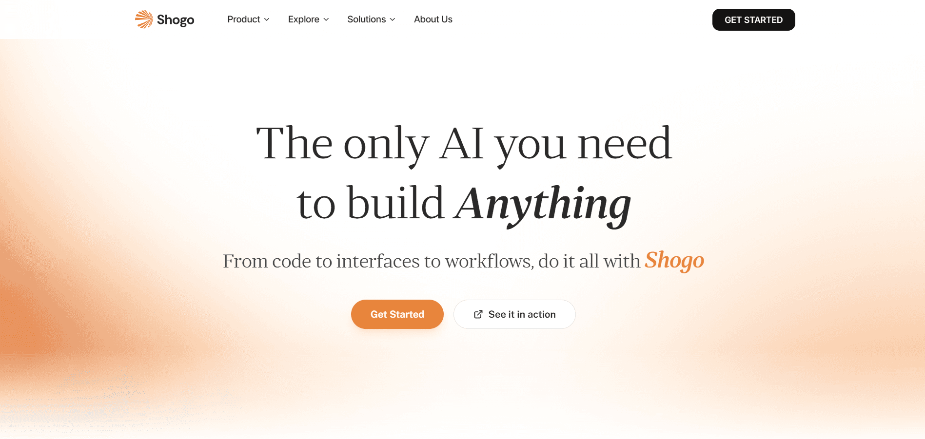 Shogo AI - The only AI you need to build