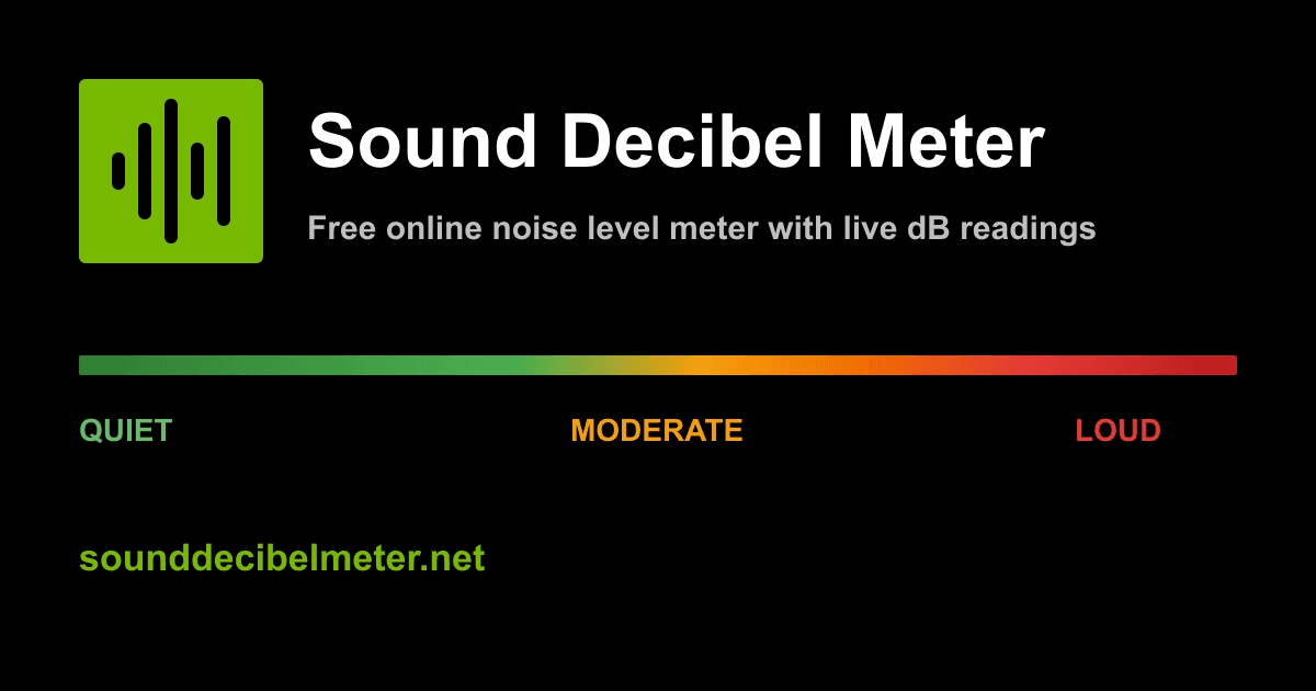 sound decibel meter - Measure noise instantly