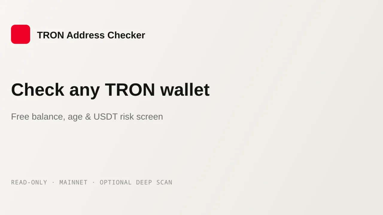 TRON Approval Checker