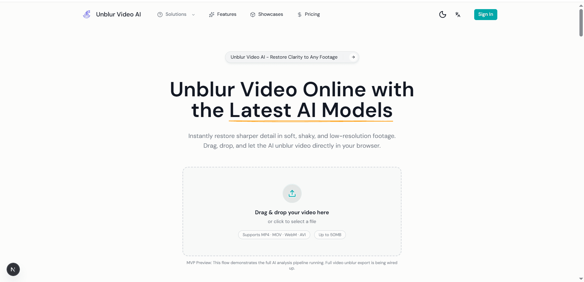 Unblur Video AI