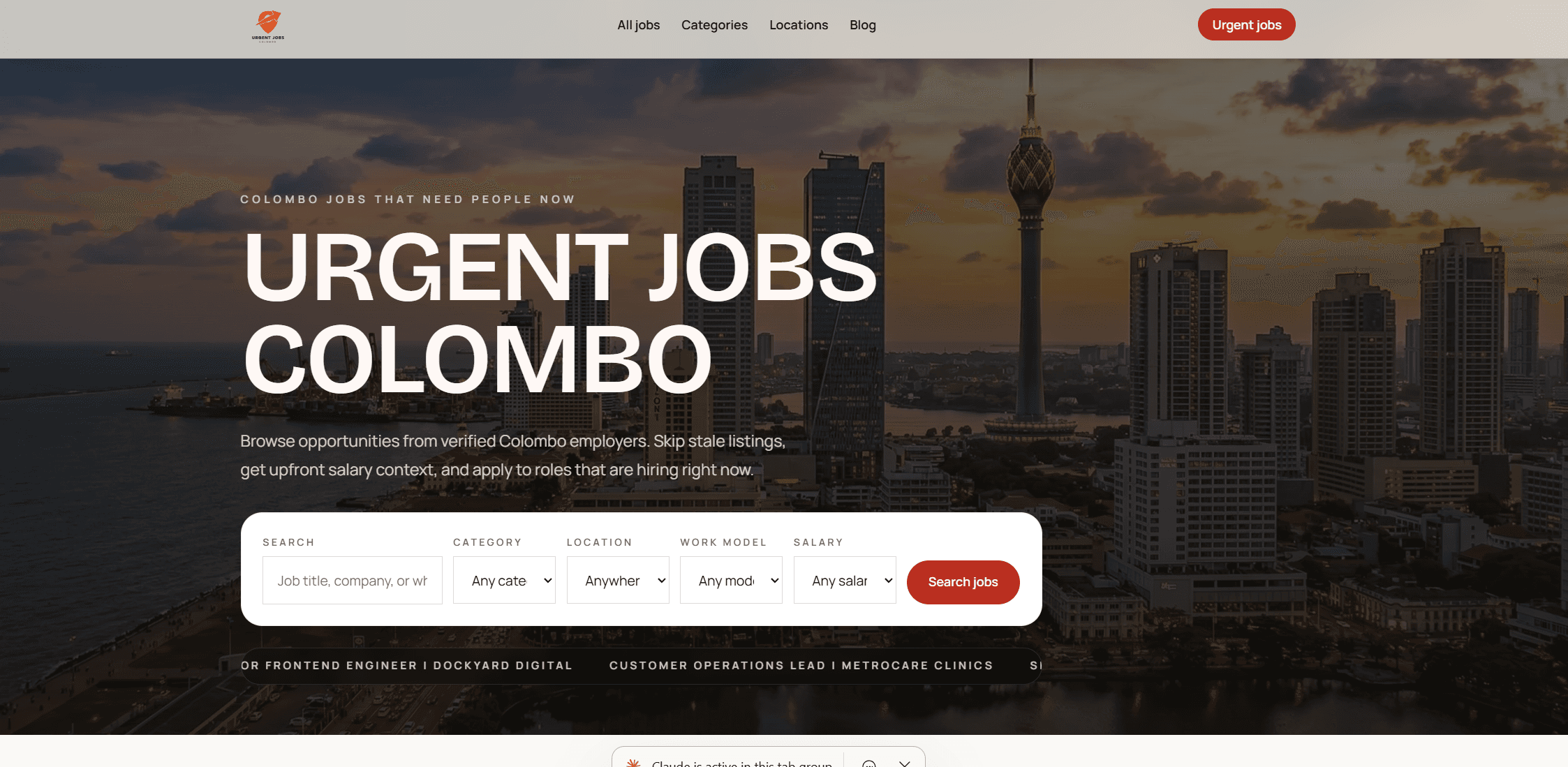 Urgent Jobs Colombo