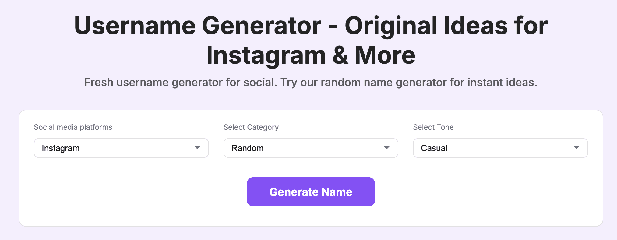 Username Generator