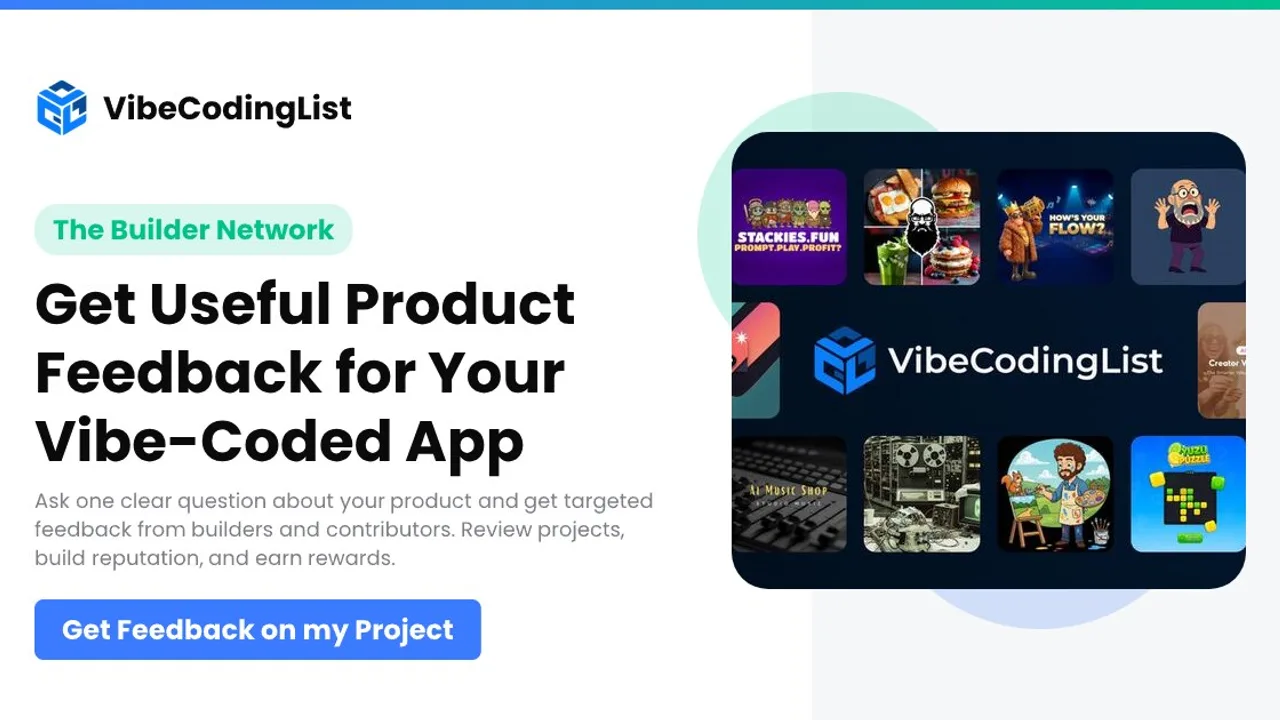 VibeCodingList - Get feedback on your product