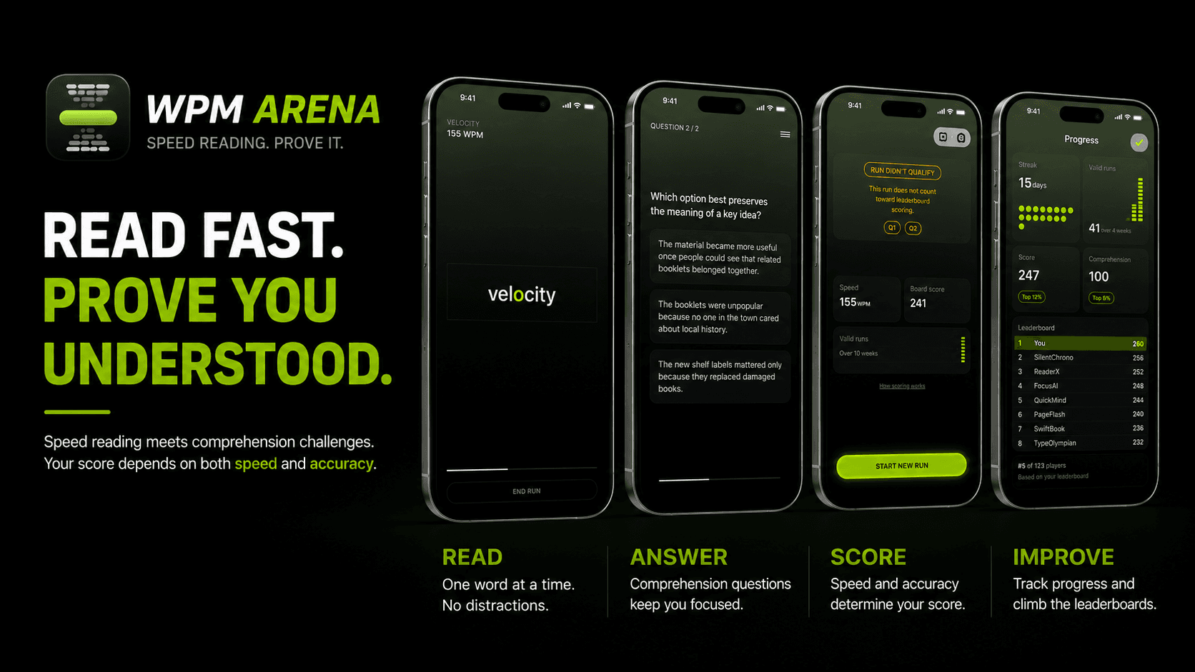 WPM Arena Speed Reading