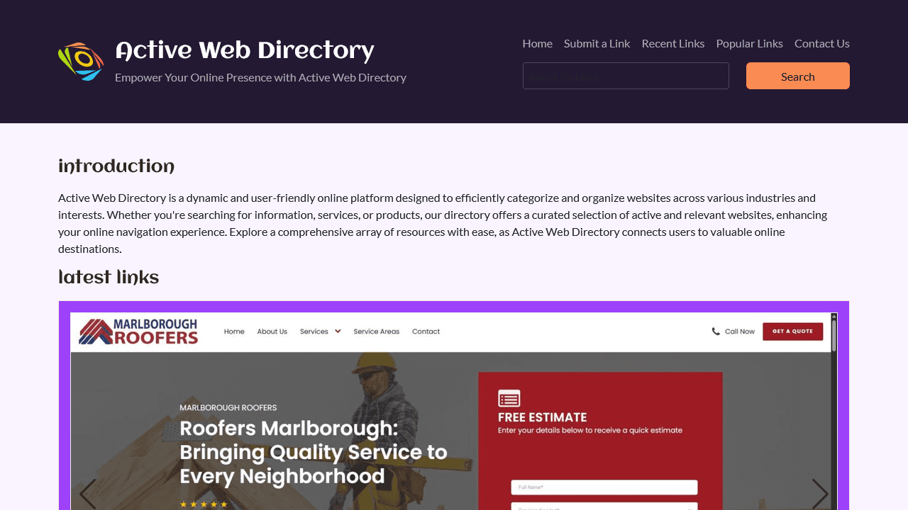Active Web Directory - Discover useful websites