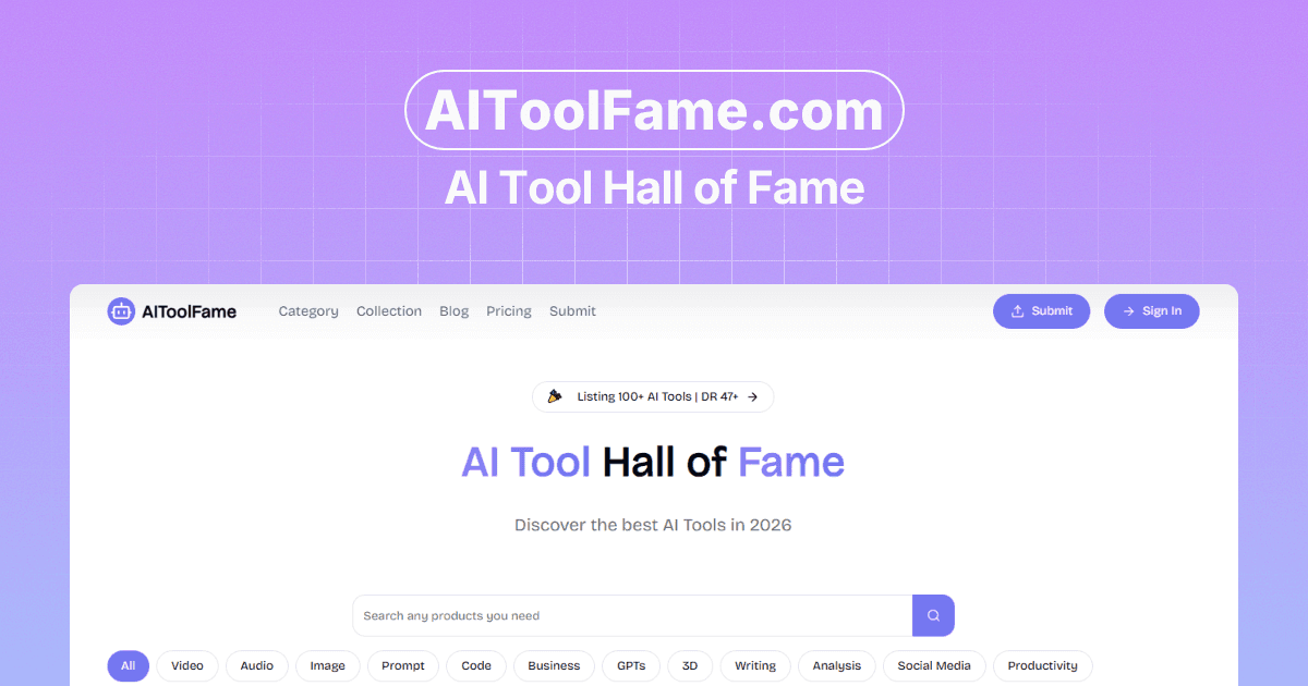AIToolFame - AI Tool Hall of Fame