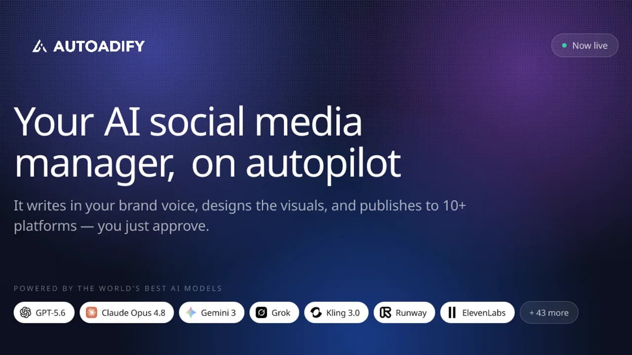 Autoadify - AI social media manager
