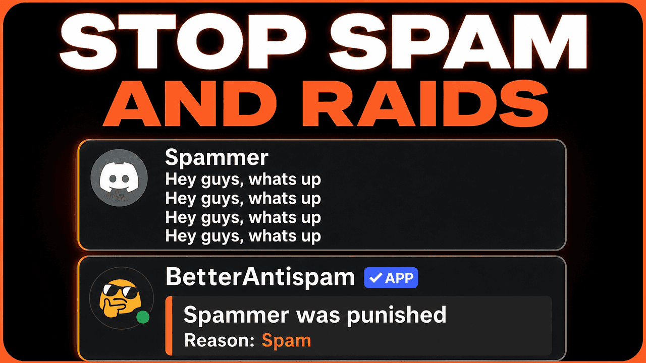BetterAntispam — Discord Antispam & Antiraid - Declutter your Discord Server