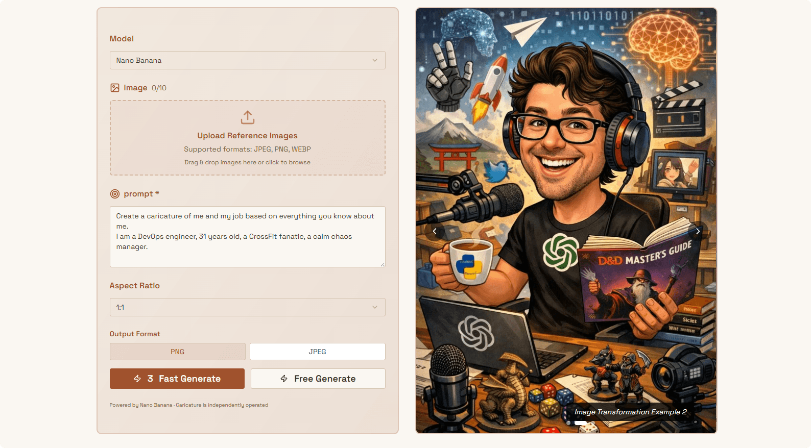 Caricature AI Studio - AI Cartoon & Avatar Generator