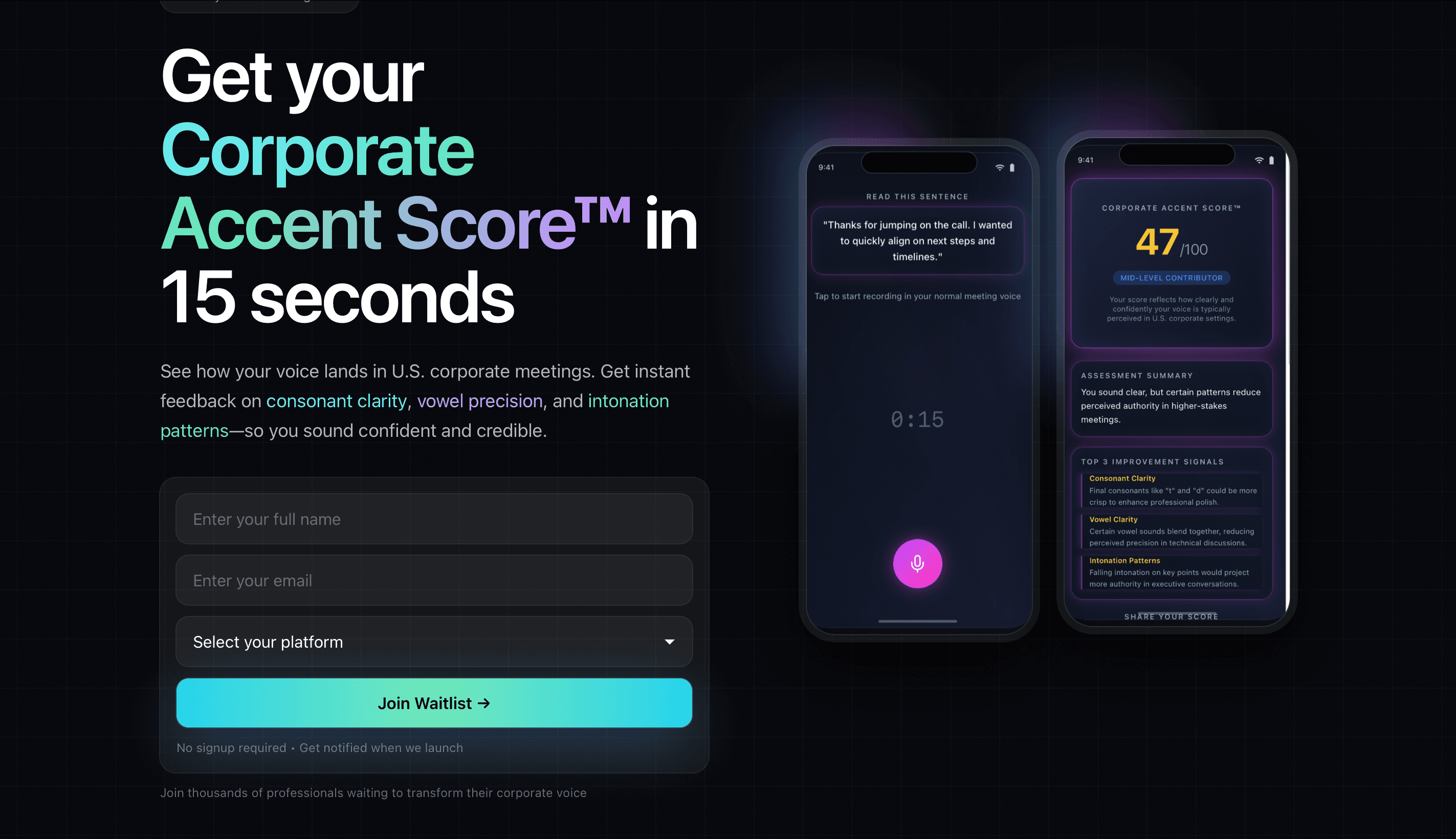 Clear Accent (Early Access) - Perfect your American accent