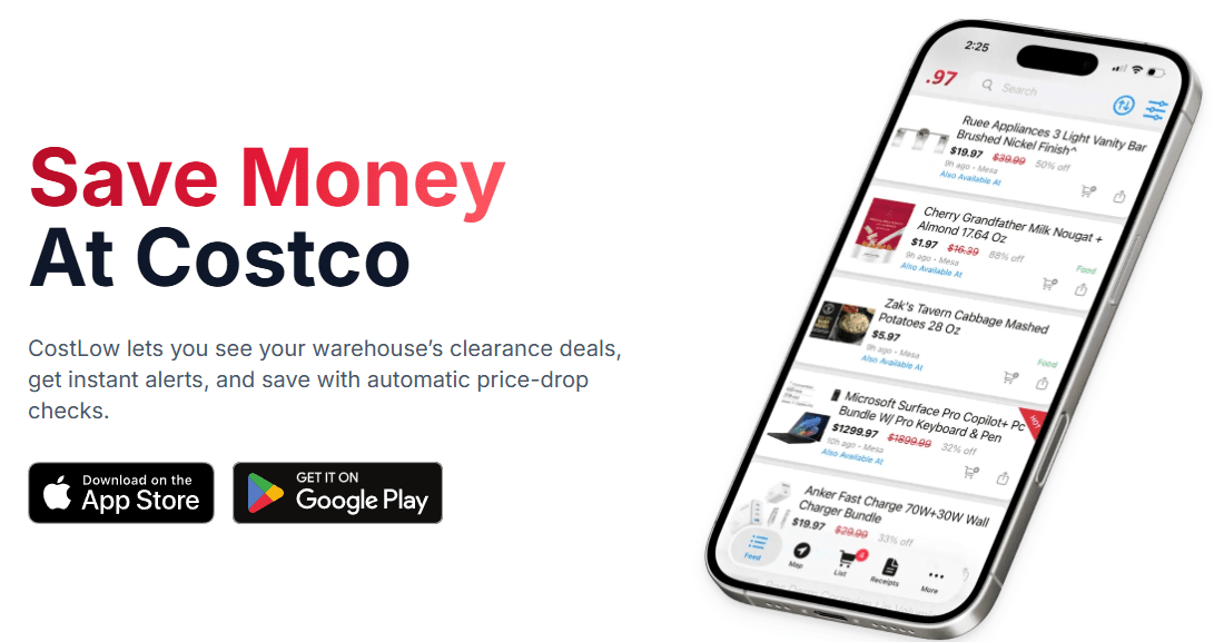 CostLow - See Costco .97 clearance deals
