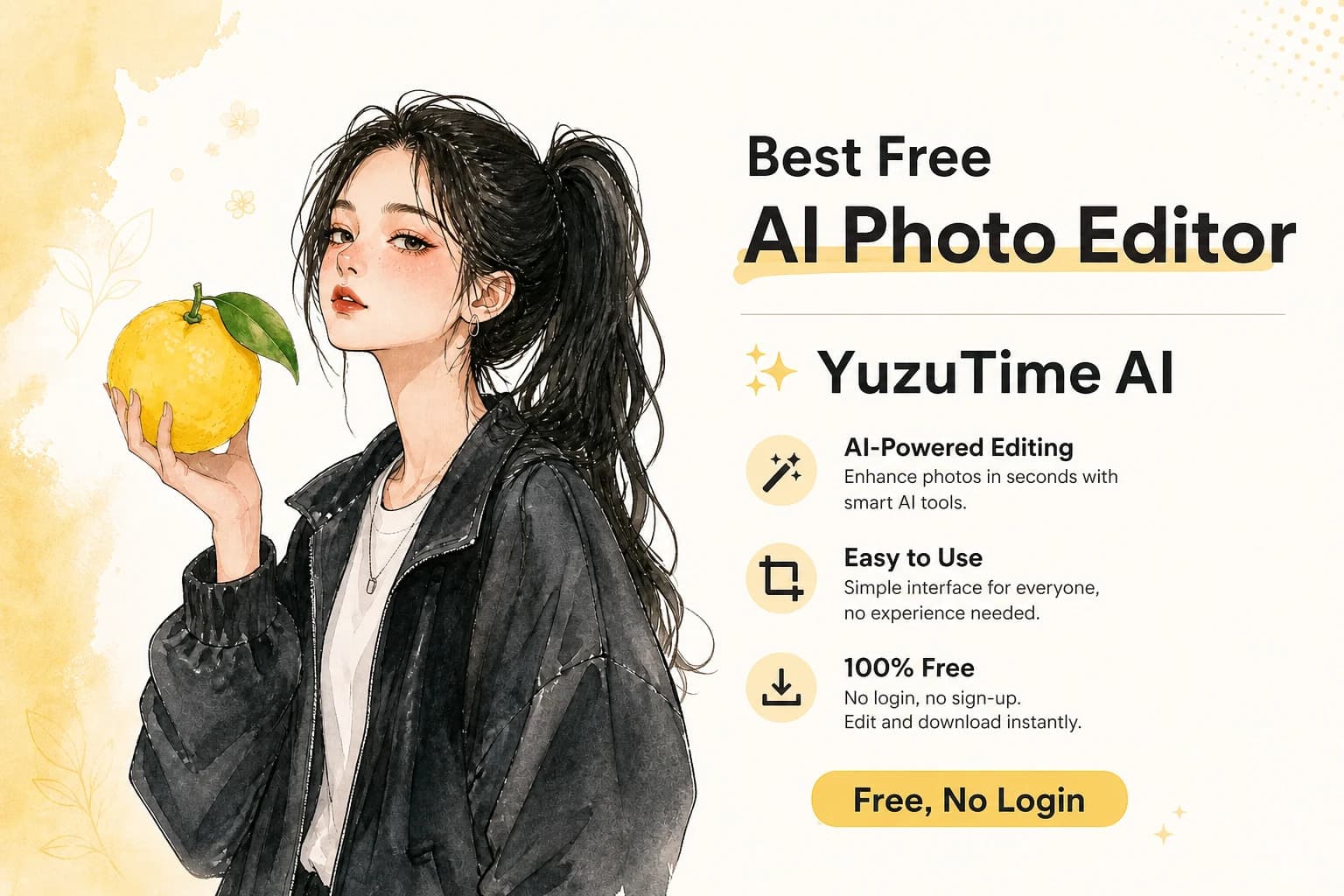 Free AI Photo Editor Online | YuzuTime AI - Free AI photo editor, no login