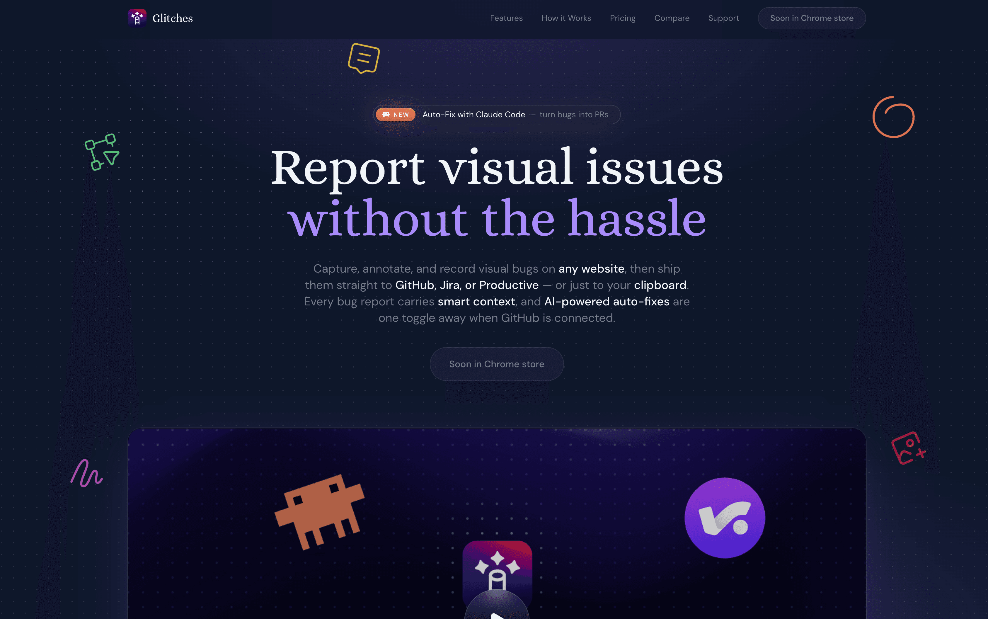 Glitches - Report visual issues easily