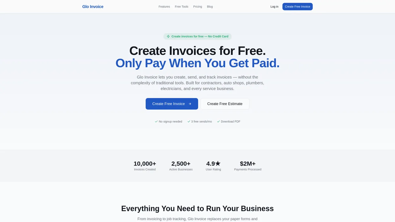 Glo Invoice - Get paid faster with ease.