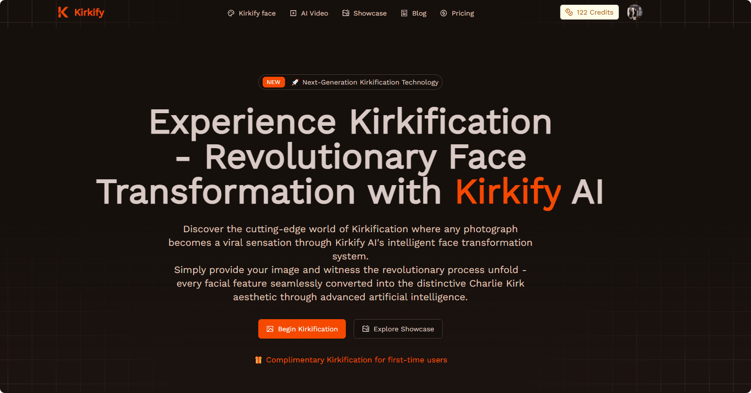 Kirkify - AI Kirk face-swap memes