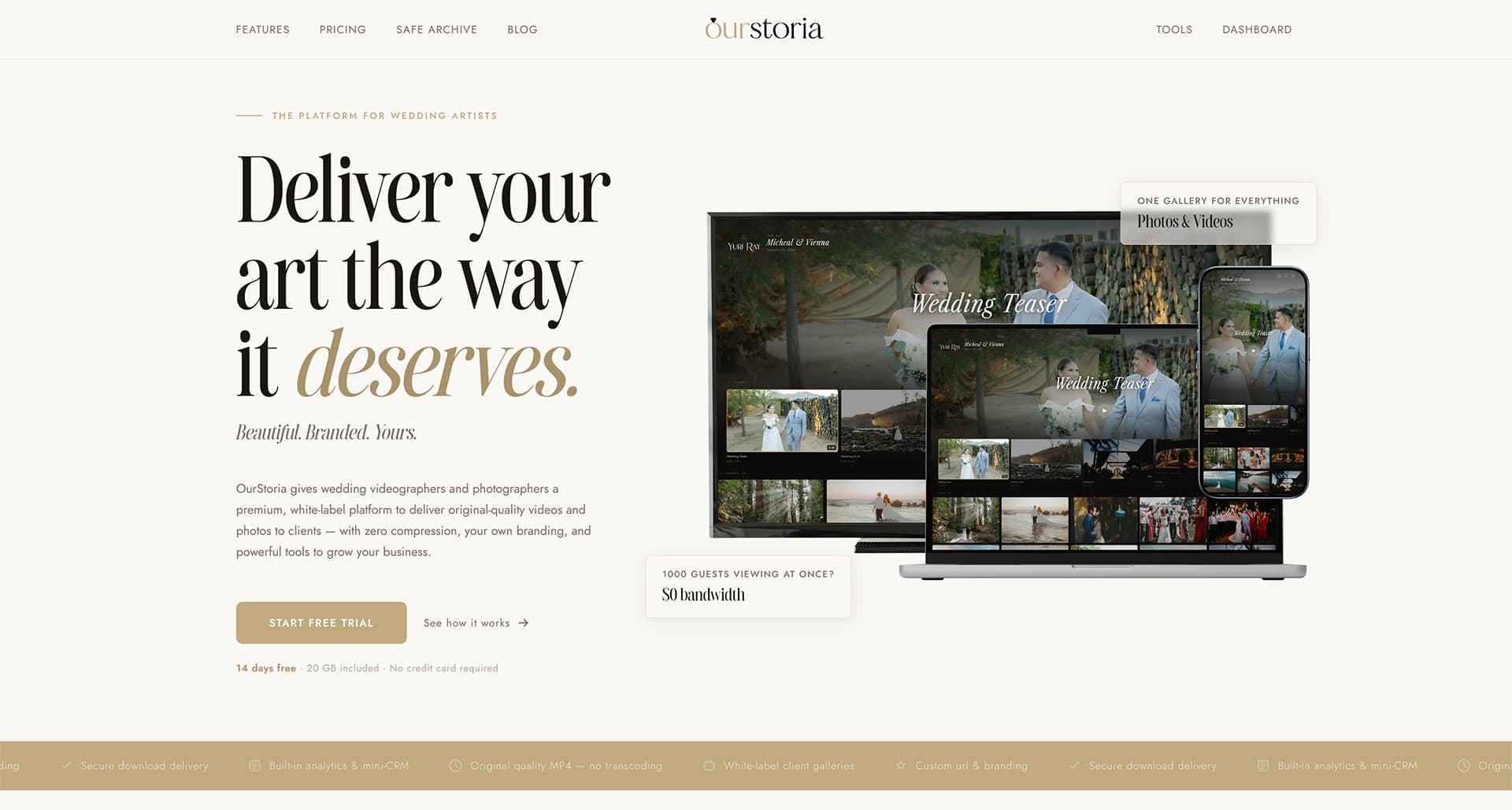 Ourstoria - Wedding delivery platform