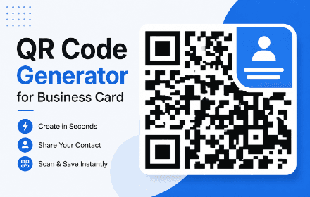 QR Code Generator for Business Card - Create. Scan. Connect
