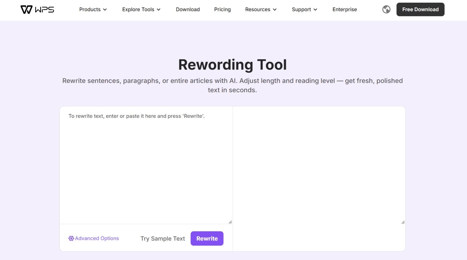 Rewording Tool - Rewrite Text Online Free