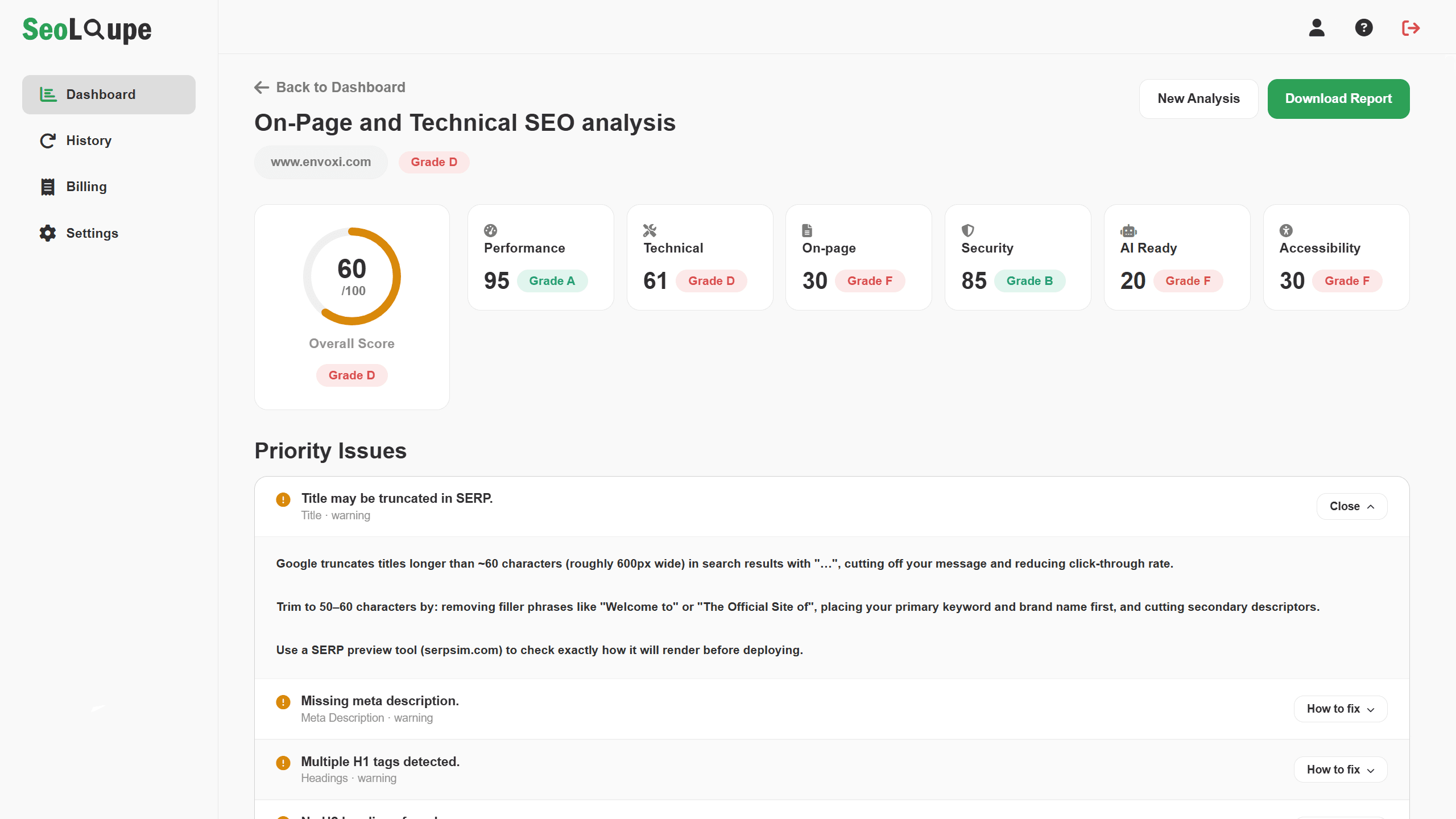 SeoLoupe - SEO audits made simple