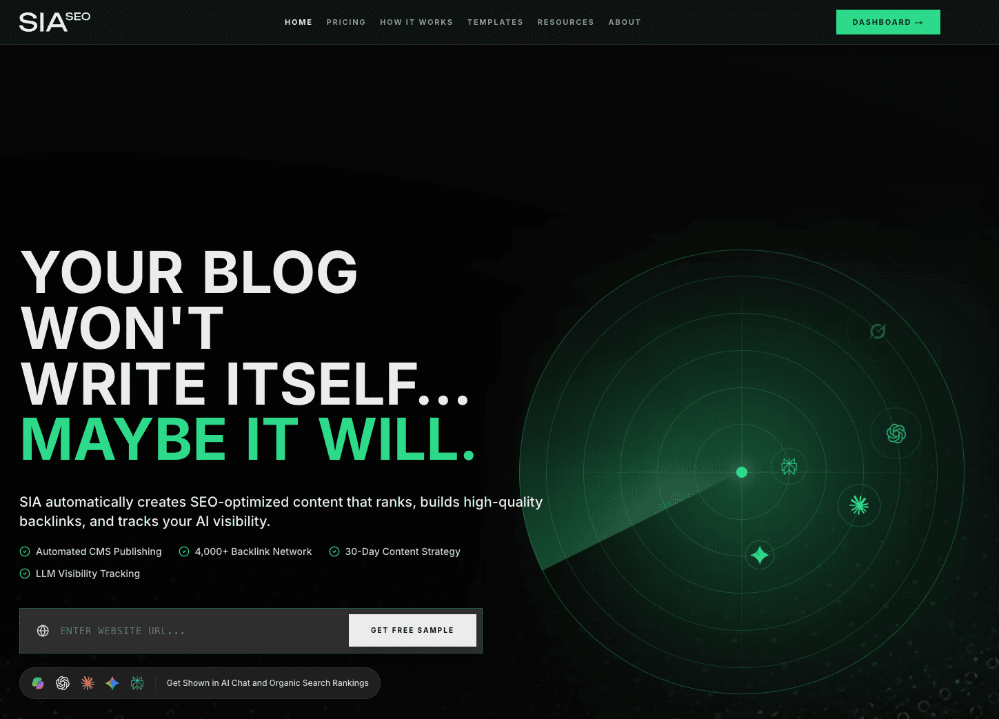 SIA SEO - AI SEO content generation