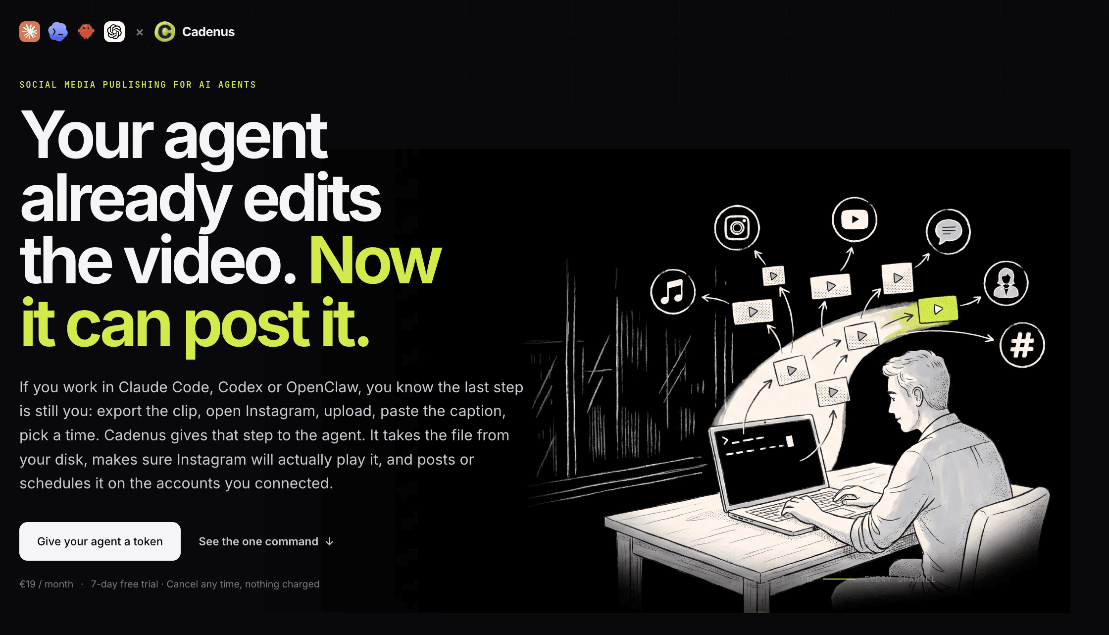 Cadenus - Cadenus automates social media publishing across multiple brands and accounts with AI agents, approvals, and one unified workflow.