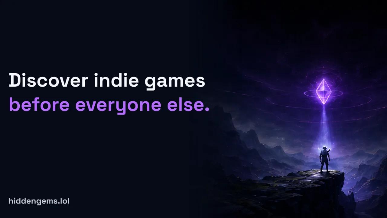 HiddenGems - Discover indie games from prototype through Steam launch with free listings and optional visibility boosts.