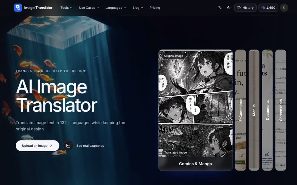 Image Translator - Translate text in images while preserving their layout.