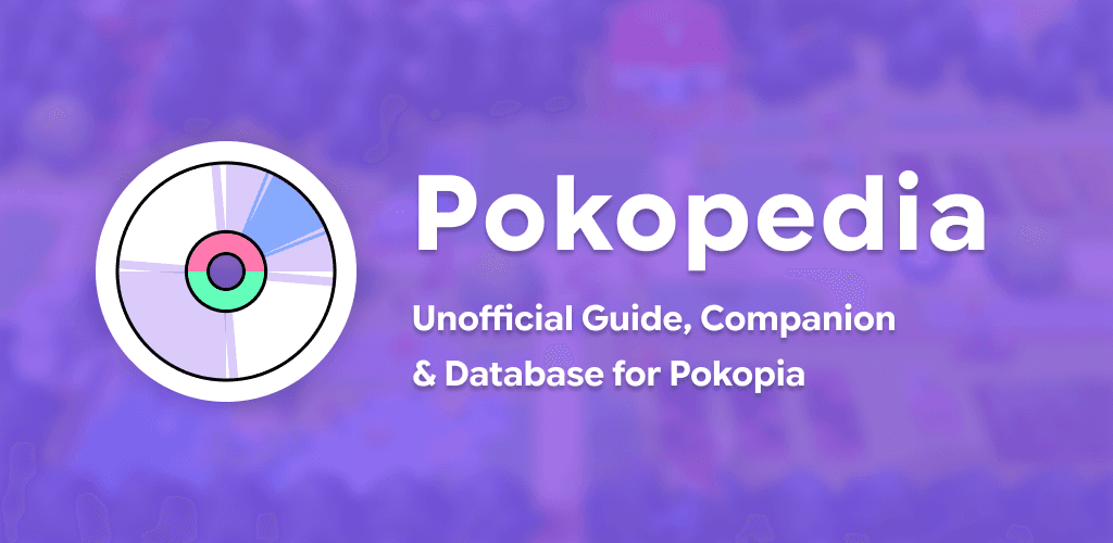 Pokopedia - Pokopedia is a free Pokémon Pokopia companion app for iOS and Android with a full Pokédex, 250+ habitat build guides, recipes and a progress tracker.