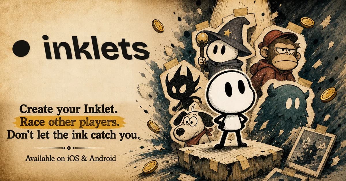 Inklets - Create your Inklet. Race players online. Don’t let the ink catch you.