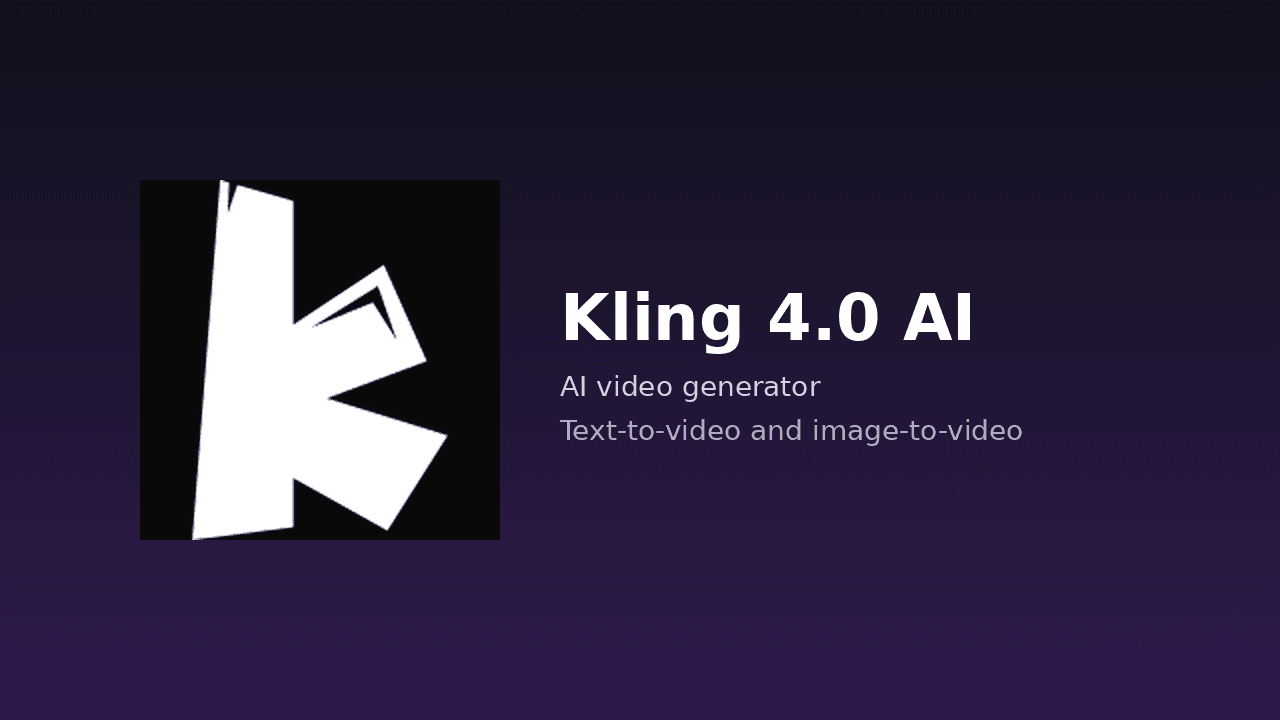 Kling 4.0 AI - AI video generator powered by Kling 4.0: text-to-video and image-to-video.