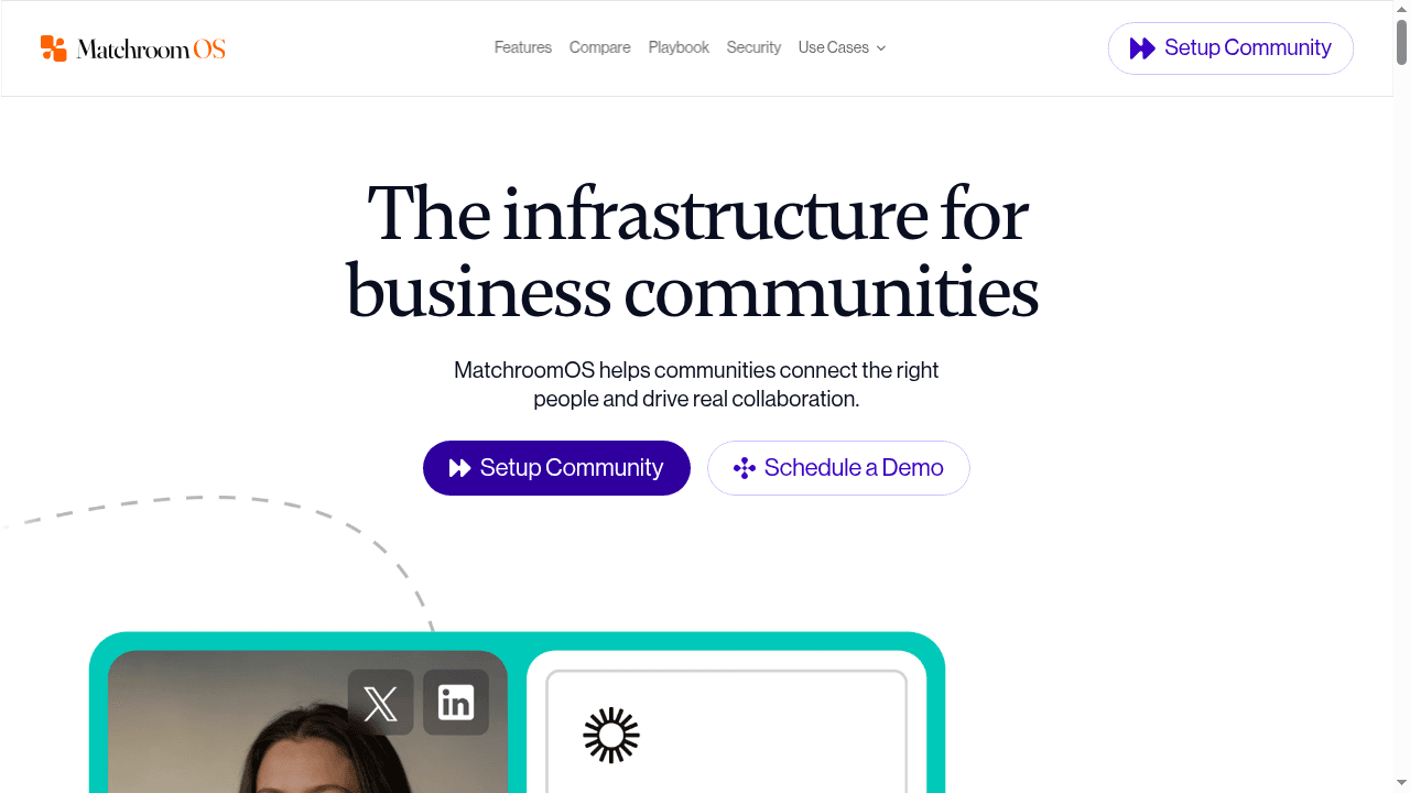 MatchroomOS - AI community platform for startup and business communities