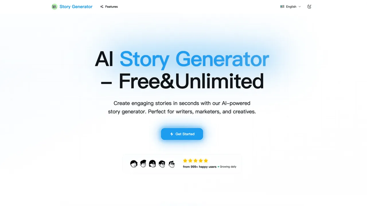 AI Story Generator - Create engaging stories in seconds with AI, free and unlimited with no sign-up required.